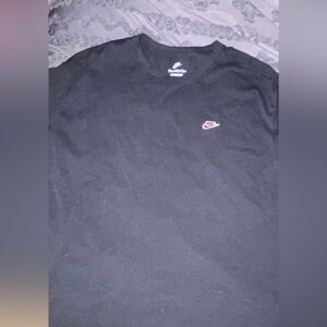 Nike Black T-Shirt with Red Logo